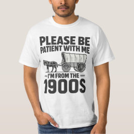 Camiseta Camisa-T de retrô fofo e inteligente