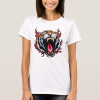 Camisa-T De Roaming Raiva De Tigre
