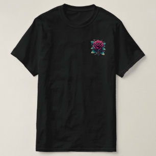 Camiseta Camisa-T de Rosa de bolso CyberRosa