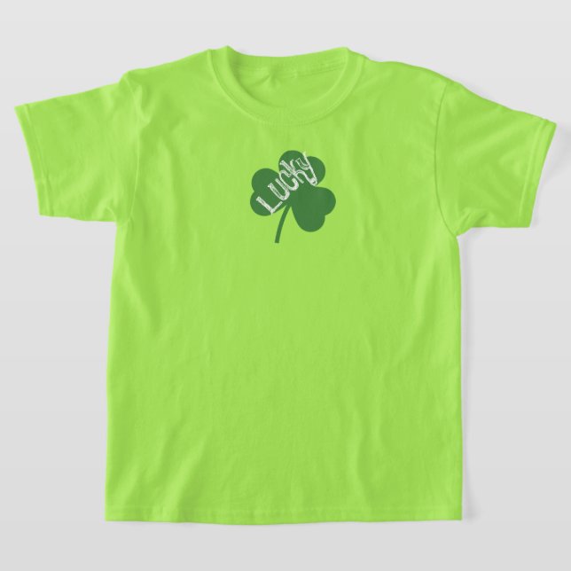 Camiseta Camisa-T de São Patrick, um trevo sortudo (Postura )