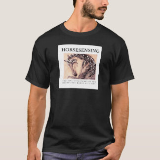 Camiseta Camisa-T de Sensor de Cavalo Básico de Homens