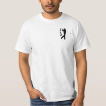Camisa-T de Silhueta de Golfe (Fonte 2)