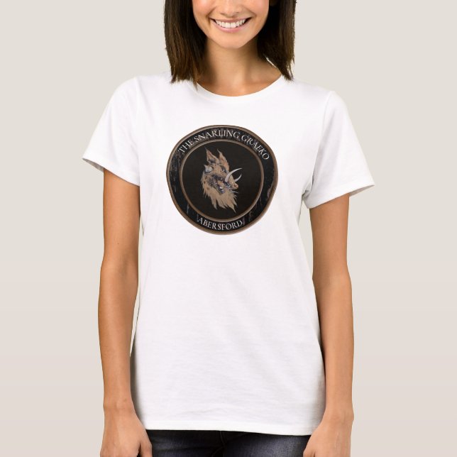 Camiseta Camisa-T de Snarling Graeko Round (Frente)