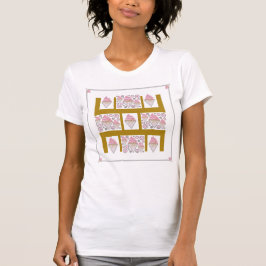 Camiseta Camisa-T de Sorvete irresistível e caramelo