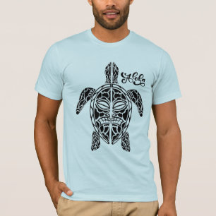 Camiseta Camisa-T de Tartaruga Havaiana, de uso masculino