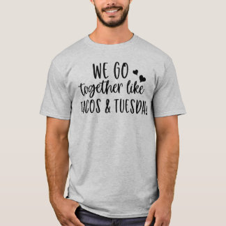 Camiseta Camisa-T de Terça-feira de Taco Bonito Masculino