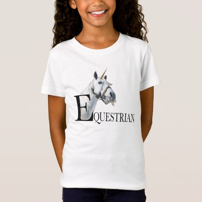 Camiseta Camisa-T de unicórnio ocular equestre (Frente)