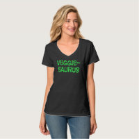 Camisa-T de vegetariana Veggie-Saurus