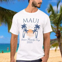 Camisa-T de Viagem da Família Maui