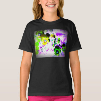 Camiseta Camisa-T de Violetas