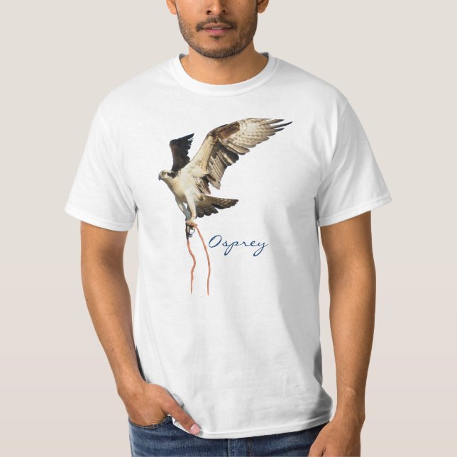 Camiseta Camisa-T de Voo Osprey Fish Hawk (Frente)