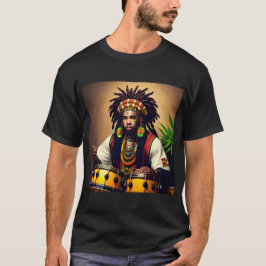 Camiseta Camisa-T Design negra africana