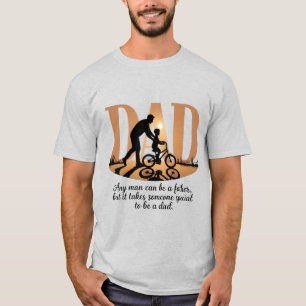 Camiseta Camisa-T dia de os pais - Ensino especial de bicic