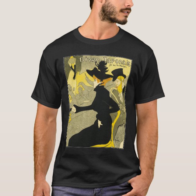 Camiseta Camisa-T: Divan Japonal by Toulouse-Lautrec (Frente)