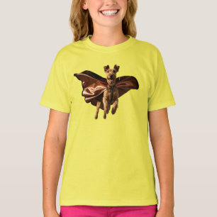 Camiseta Camisa-T do Airedale Super-Herói Kid