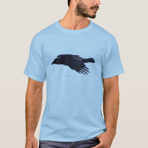 Camiseta Camisa-T do amante do Raven Negro Voador