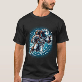 Camiseta Camisa-T do Astronauta Cósmico