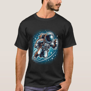 Camiseta Camisa-T do Astronauta Cósmico
