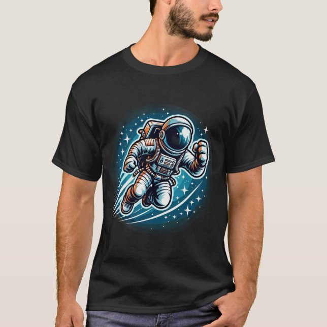 Camiseta Camisa-T do Astronauta Cósmico (Frente)