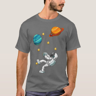 Camiseta Camisa-T do Astronauta de Montagem e Escalada de R