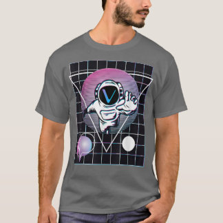 Camiseta Camisa-T do astronauta VeChain