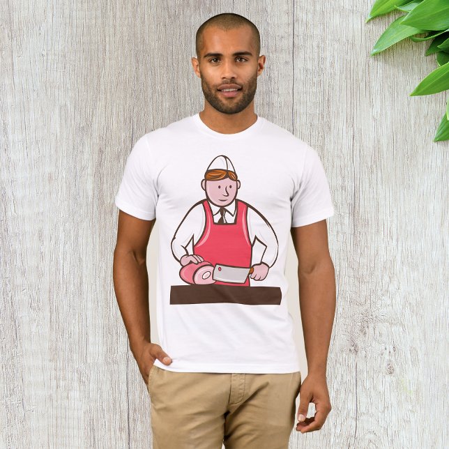 Camiseta Camisa-T do Butcher Mens (Criador carregado)