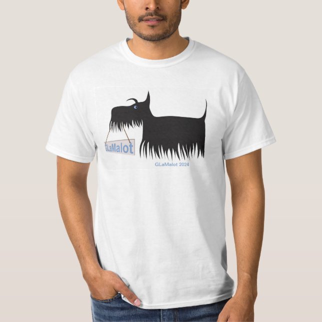 Camiseta Camisa-T do Cachorro GLaMalot (Frente)