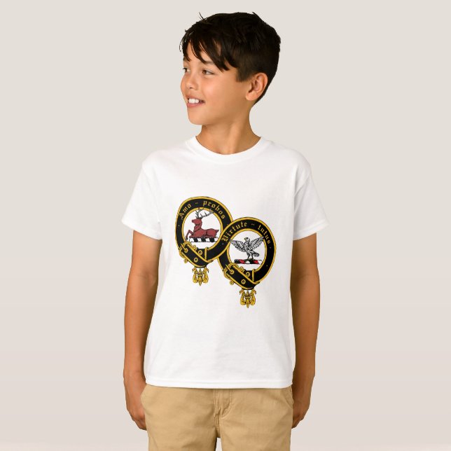 Camiseta Camisa-T do Clan Blair Crest Basic Kid (Frente Completa)