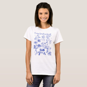 Camiseta Camisa-T do Clube de Jardim Láteo - Botânica Vinta