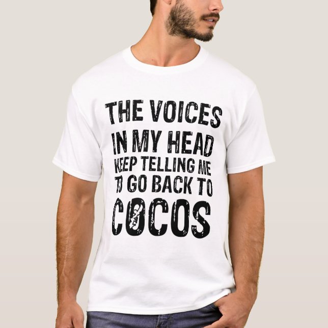 Camiseta Camisa-T do Coco Voices Men (Frente)