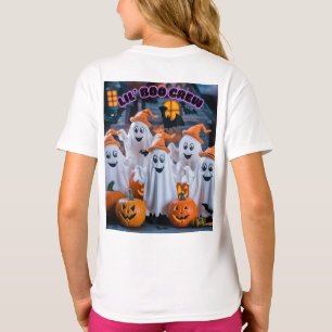 Camiseta Camisa-T do Dia das Bruxas da Tripulação Lil' Boo