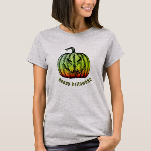 Camiseta Camisa-T do Dia das Bruxas de Jack-o-lanterno