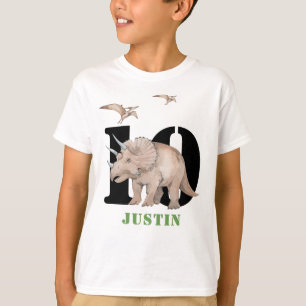 Camiseta Camisa-T do Dinosaur Triceratops