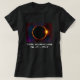 Camiseta Camisa-T do Eclipse Solar Escuro 2017 (Frente do Design)