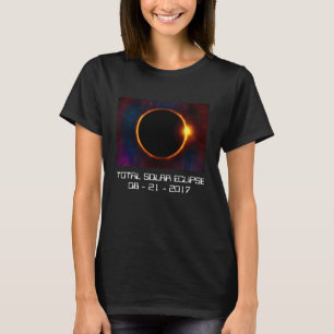 Camiseta Camisa-T do Eclipse Solar Escuro 2017