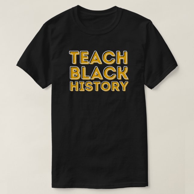 Camiseta Camisa-T do Ensino de História Negra BHM (Frente do Design)