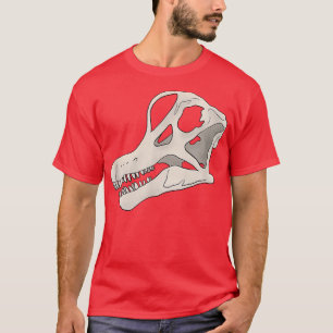 Camiseta Camisa-T do Esqueleto Fóssil do Dinossauro