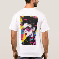 Camisa-T do Estilo de Arte Pop da Cultura Retroati