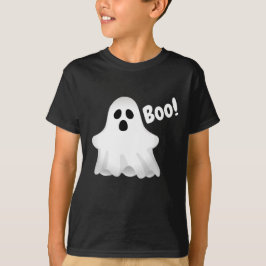 Camiseta Camisa-T do Halloween Boo Ghost Boy
