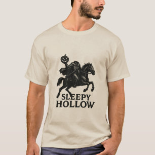 Camiseta Camisa-T do Halloween Masculina e Sonolenta