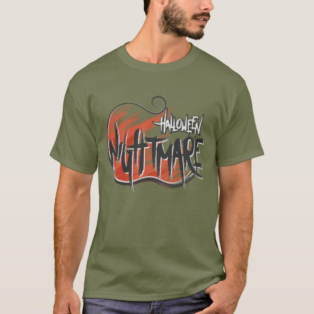 Camiseta Camisa-T do Halloween Nightmare Mens (Frente)