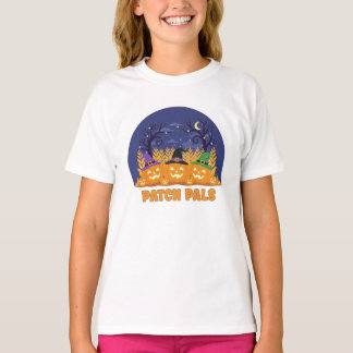 Camiseta Camisa-T do Halloween Pumpkin Pals - Chá Sorrident