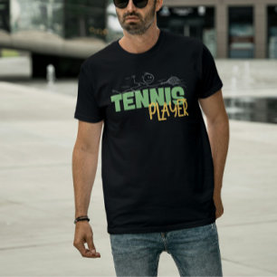 Camiseta Camisa-T do jogador de Tênis de mergulho engraçado