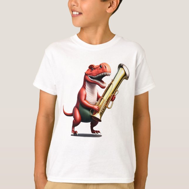 Camiseta Camisa-T do legal Dinossauro Unisex (Frente)