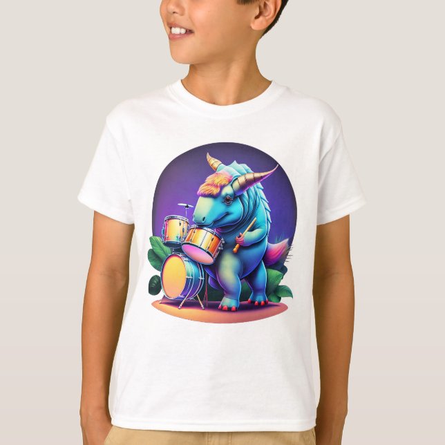 Camiseta Camisa-T do legal Dinossauro Unisex (Frente)