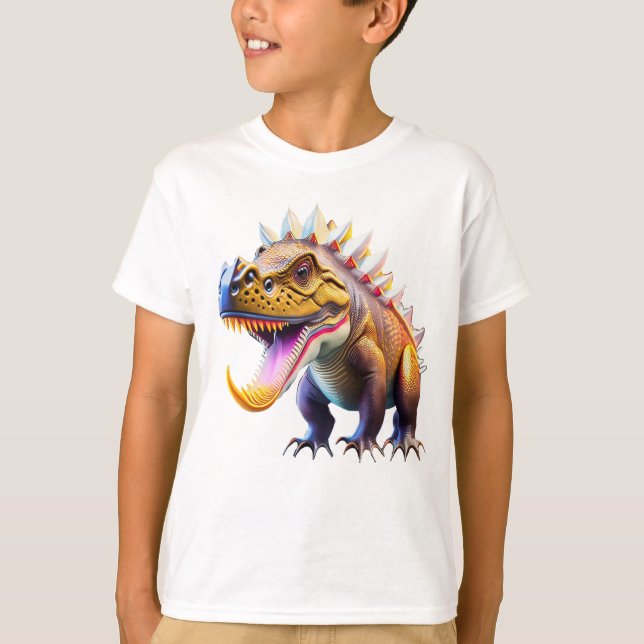 Camiseta Camisa-T do legal Dinossauro Unisex (Frente)