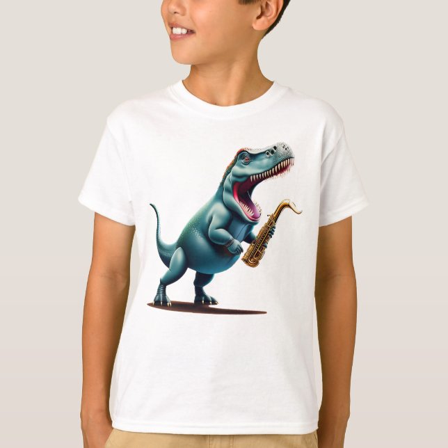 Camiseta Camisa-T do legal Dinossauro Unisex (Frente)