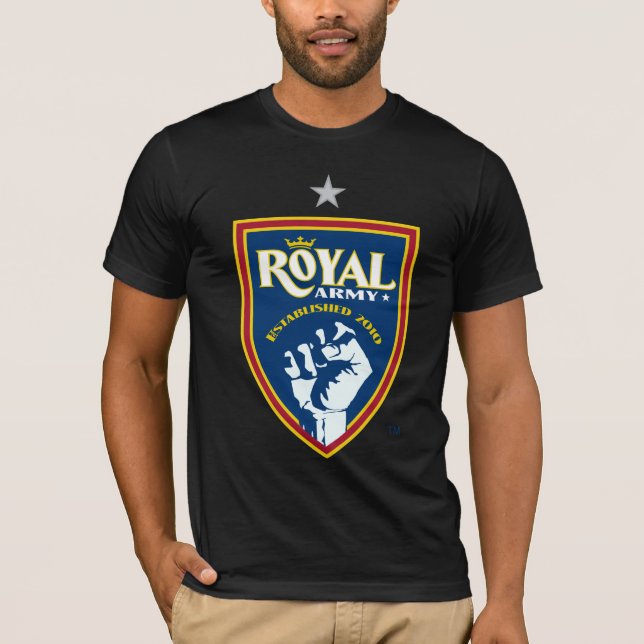 Camiseta Camisa-T do logotipo do Exército Real (Frente)