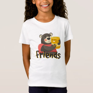 Camiseta Camisa-T do melhor amigo do Bear Honey