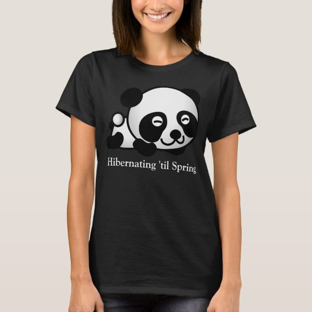 Camiseta Camisa-T do Panda de Limpeza em Bruto (Frente)
